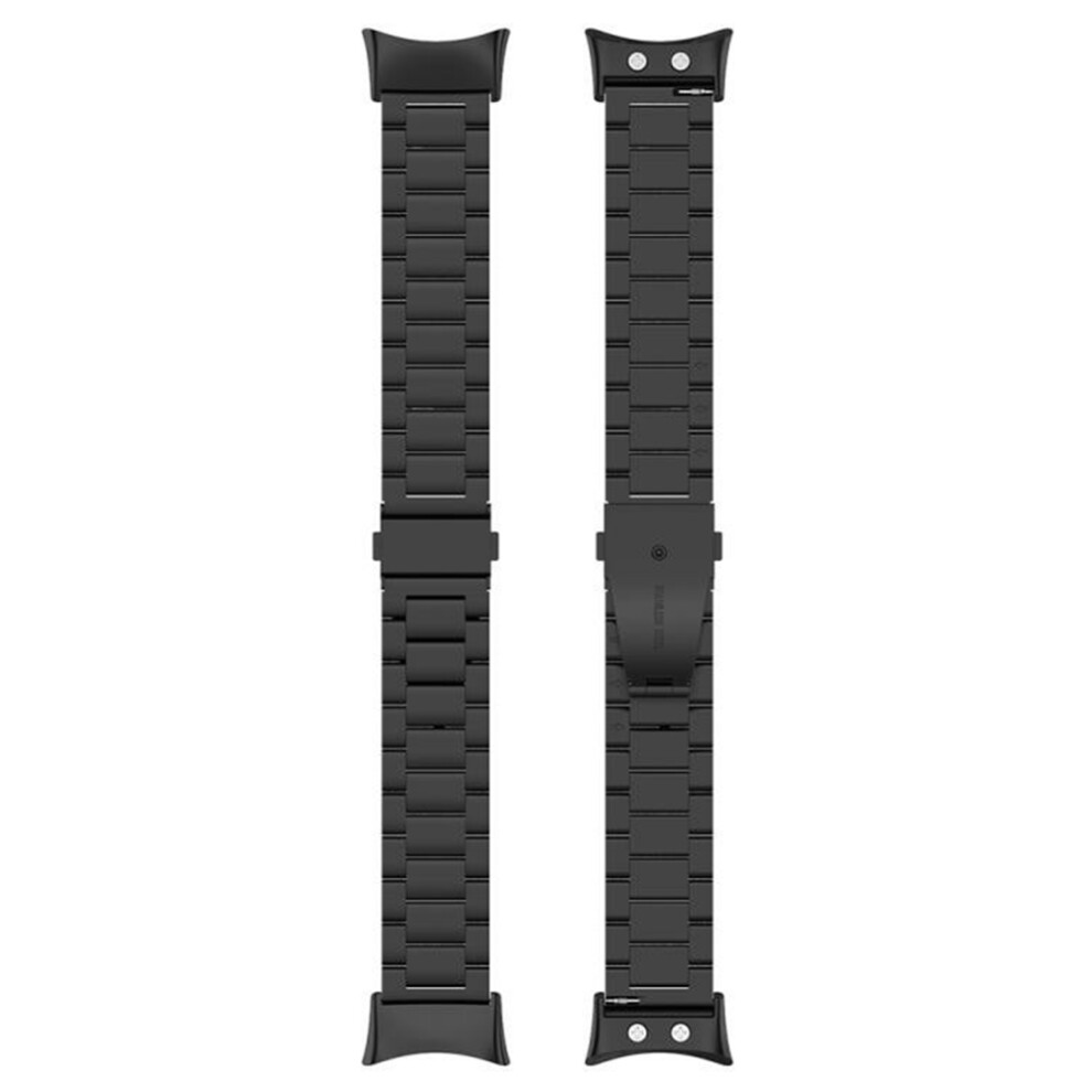 (Black) Watch Band For Garmin Forerunner 45 / 45S / Swim 2 Titanium Alloy 3-Bead Wrist Strap Black 6914284600617