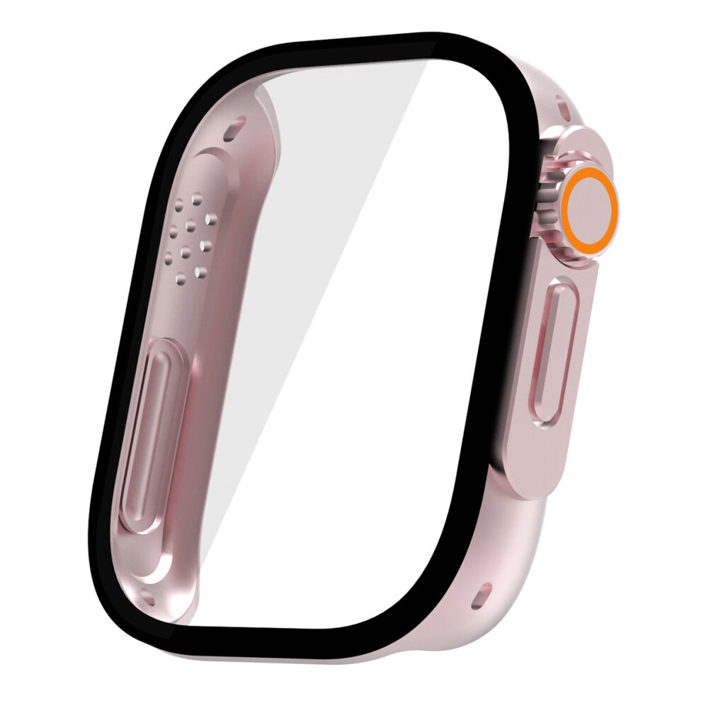 (Pink) For Xiaomi Redmi Watch 5 Lite Pc Frame Watch Case With Tempered Glass Screen Film Pink 6914282799986