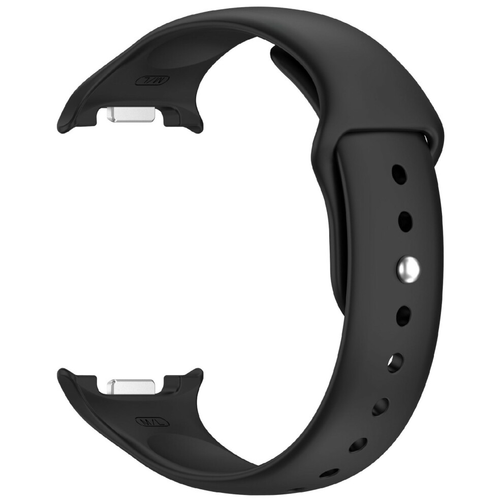 (Black) Smart Watch Band For Samsung Galaxy Watch8 44Mm / 40Mm / Watch8 Classic 46Mm Reverse Buckle Silicone Strap Black 6914287512993
