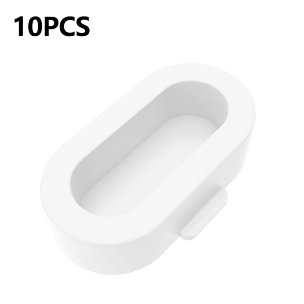 (White) 10Pcs For Garmin Watch Charging Port Dust Plugs Silicone Protective Covers White 6914280679464