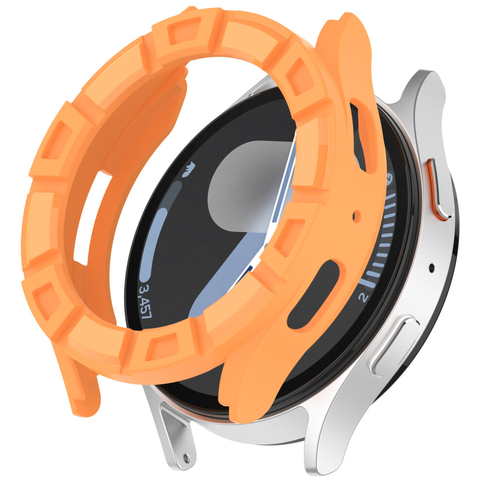 (Orange) For Samsung Galaxy Watch7 40Mm Tpu Protective Case Hollow Design Shockproof Watch Cover Orange 6914286421845