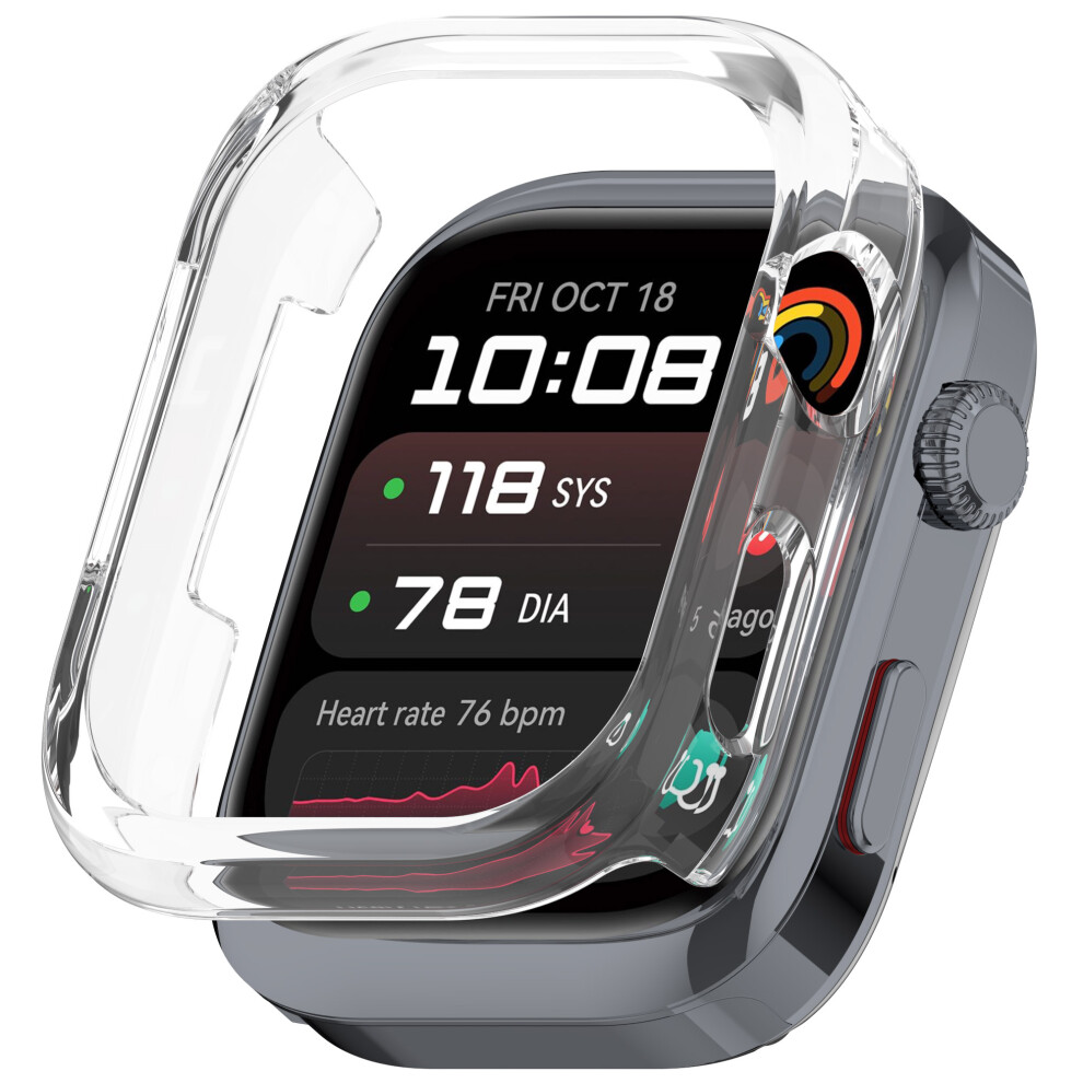 (Transparent) For Huawei Watch D2 Half Coverage Hollow-Out Protective Frame Pc Watch Case 6914283586370