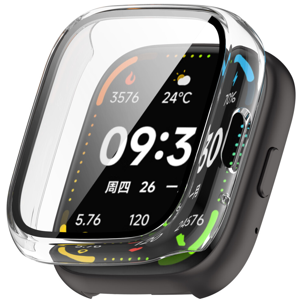 (Transparent) For Lifesense Watch 3 Case Hard Pc All-Around Watch Cover With Tempered Glass Film 6914288406710