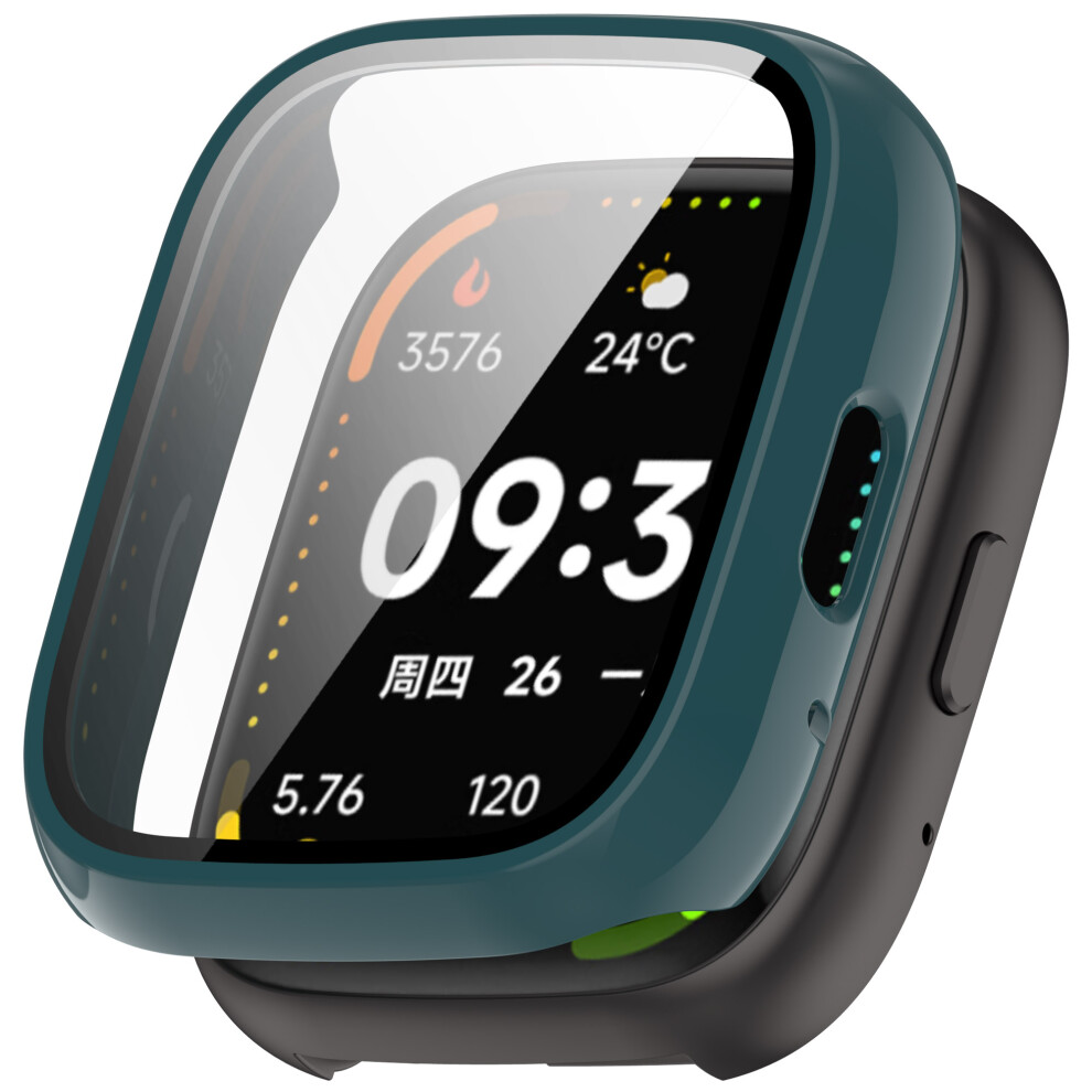 (Green) For Lifesense Watch 3 Case Hard Pc All-Around Watch Cover With Tempered Glass Film Green 6914283344772