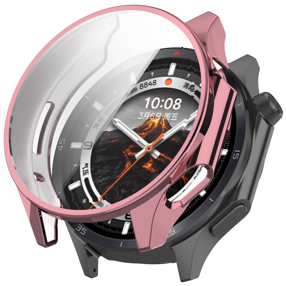 (Pink) For Oppo Watch X2 / Oneplus Watch 3 46Mm Electroplating Tpu Protective Cover Watch Case With Screen Film Pink 6914282160670