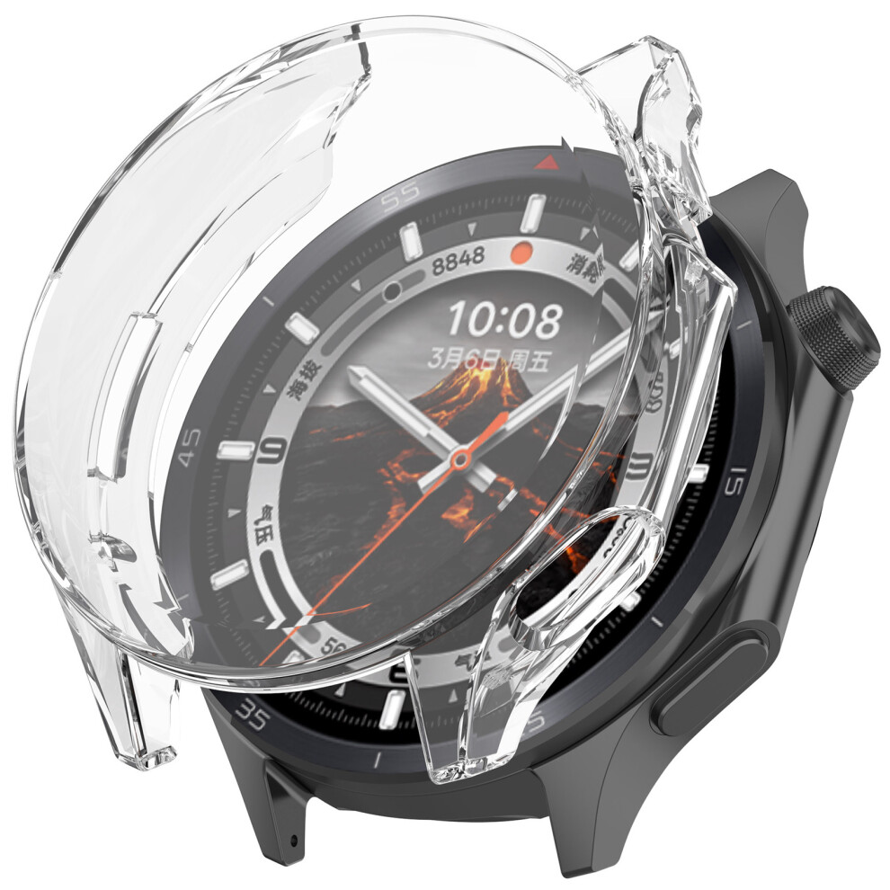 (Transparent) For Oppo Watch X2 / Oneplus Watch 3 46Mm Electroplating Tpu Protective Cover Watch Case With Screen Film 6914281200902