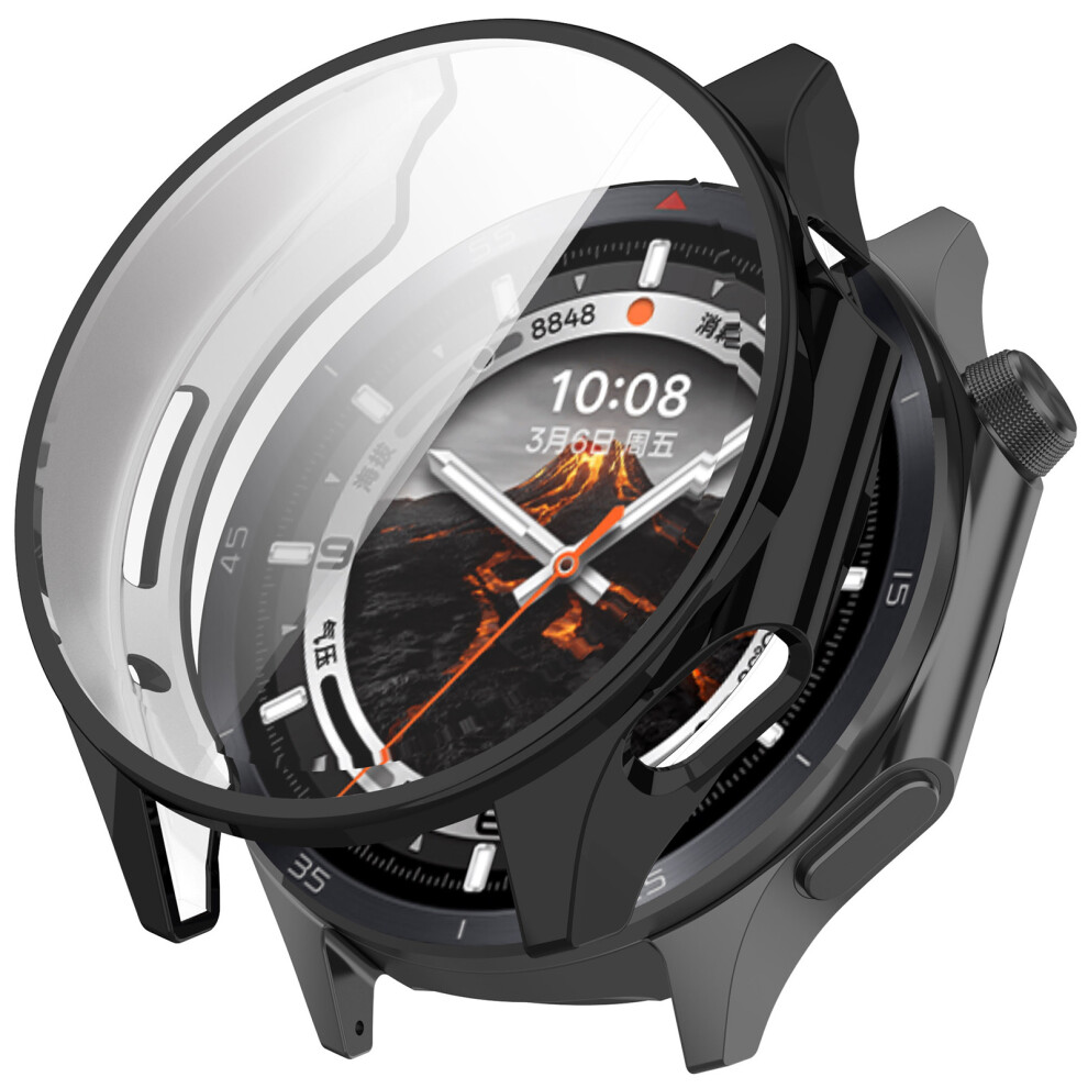(Black) For Oppo Watch X2 / Oneplus Watch 3 46Mm Electroplating Tpu Protective Cover Watch Case With Screen Film Black 6914282343431