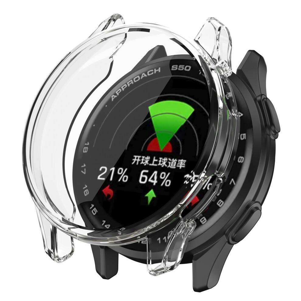 For Garmin Approach S50 Watch Case Transparent Tpu Full Cover Protector 6914280707709