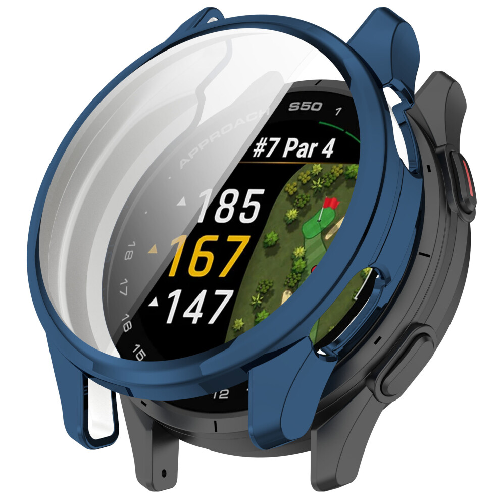 (Blue) For Garmin Approach S50 Watch Case Soft Tpu Protective Cover Blue 6914283148691