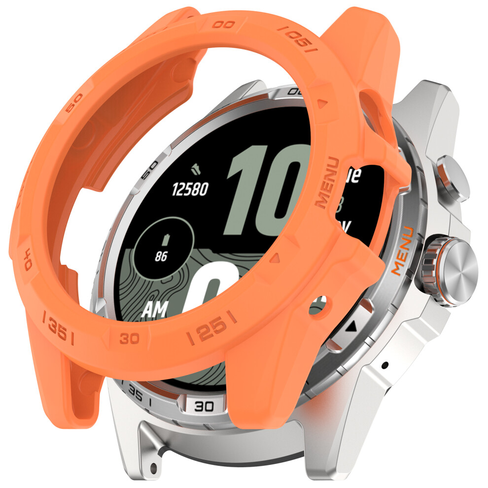 (Orange) For Ticwatch Atlas Tpu Watch Case Hollow Shockproof Bumper Frame Orange 6914280379609