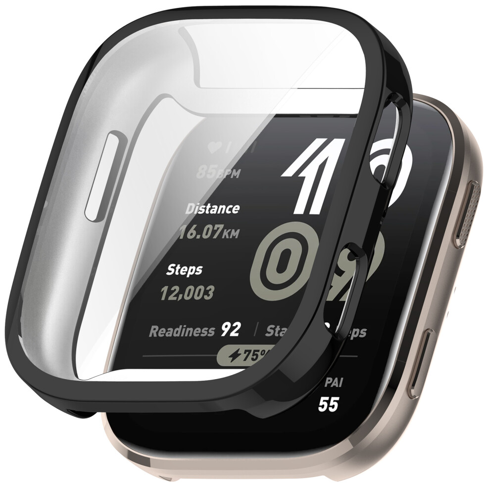 (Black) For Huami Amazfit Bip 6 (A2435) Watch Case Full Coverage Flexible Tpu Electroplating Cover Black 6914280936017