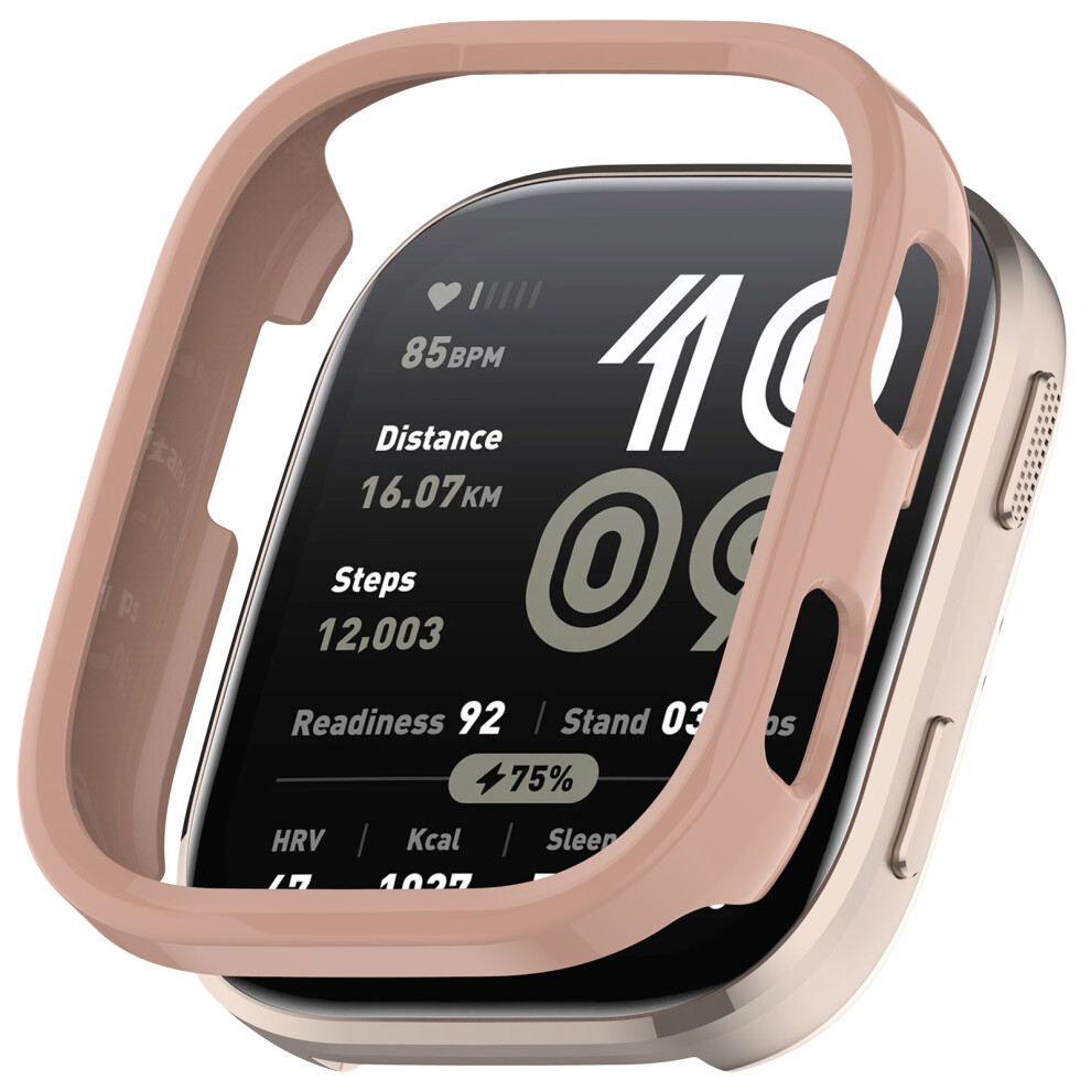 (Pink) For Huami Amazfit Bip 6 (A2435) Watch Case Hollow Design Hard Pc Protective Cover Pink 6914287904378