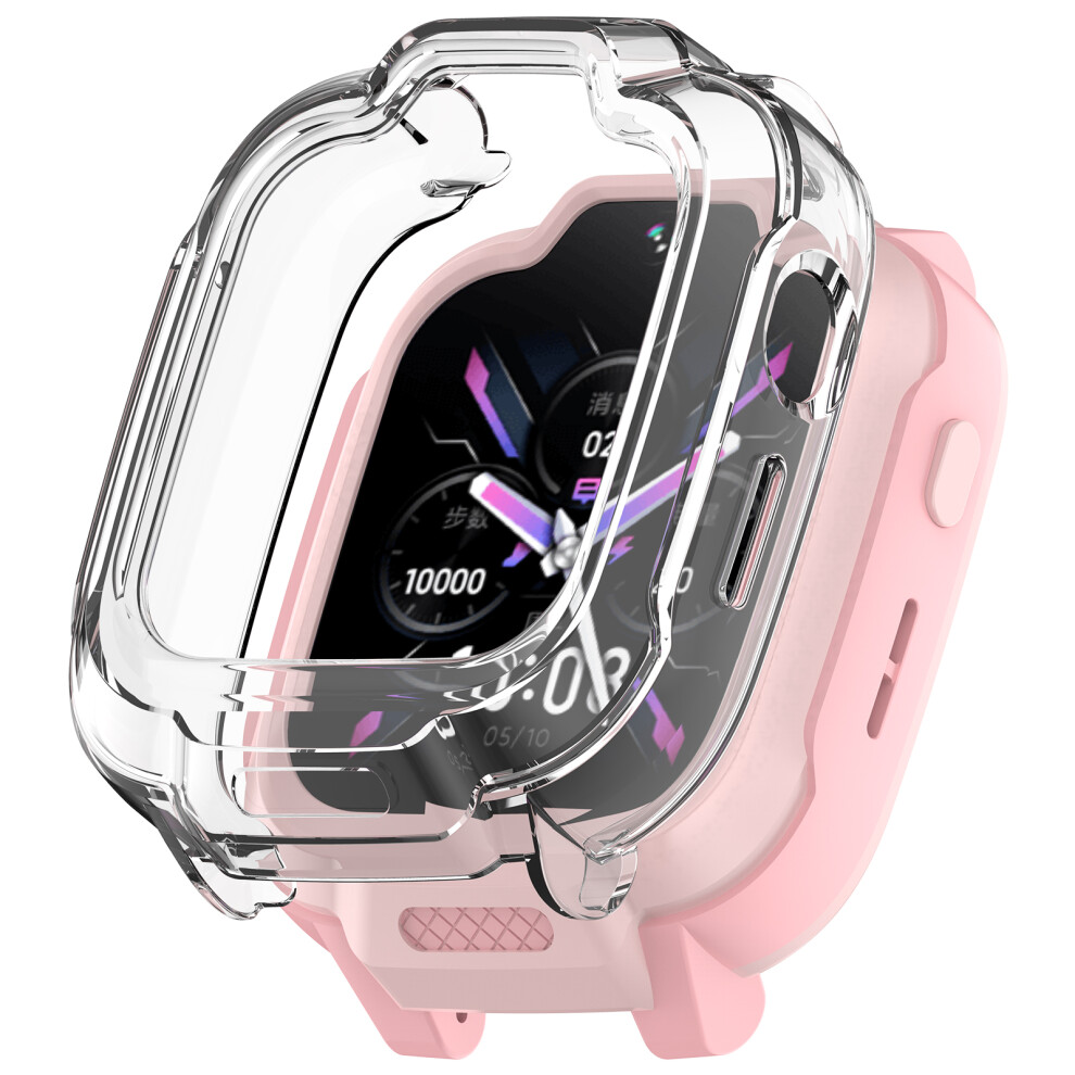 (Transparent) For Xiaomi Smart Kids Watch Tpu Watch Case Hollow Design Watch Protective Cover 6914281841082