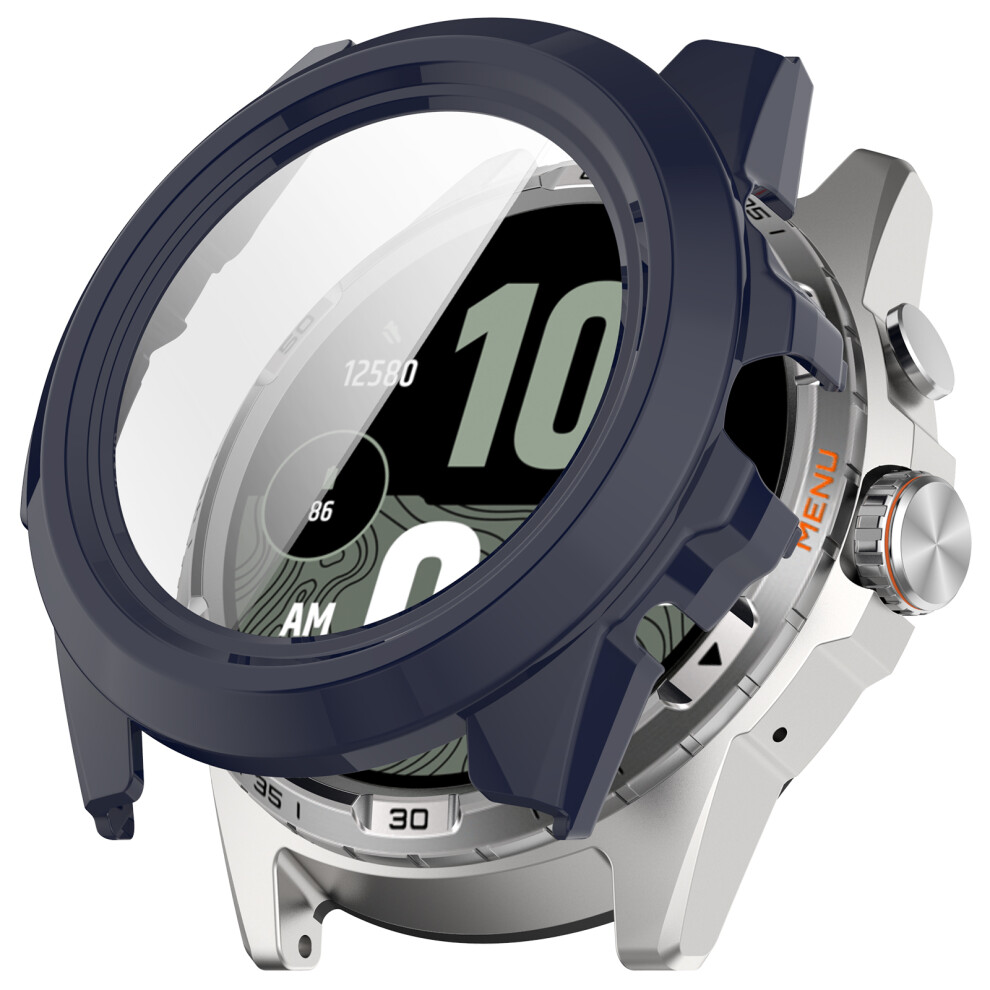 ( Blue) For Ticwatch Atlas Watch Case Pc Frame Cover With Tempered Glass Screen Film Dark/Blue 6914286218094