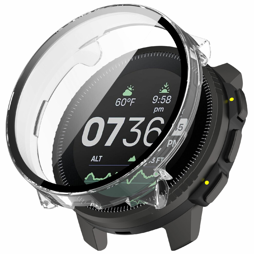 (Transparent) For Suunto Vertical Watch Case Integrated Protective Pc Cover With Tempered Glass Screen Protector 6914280646886