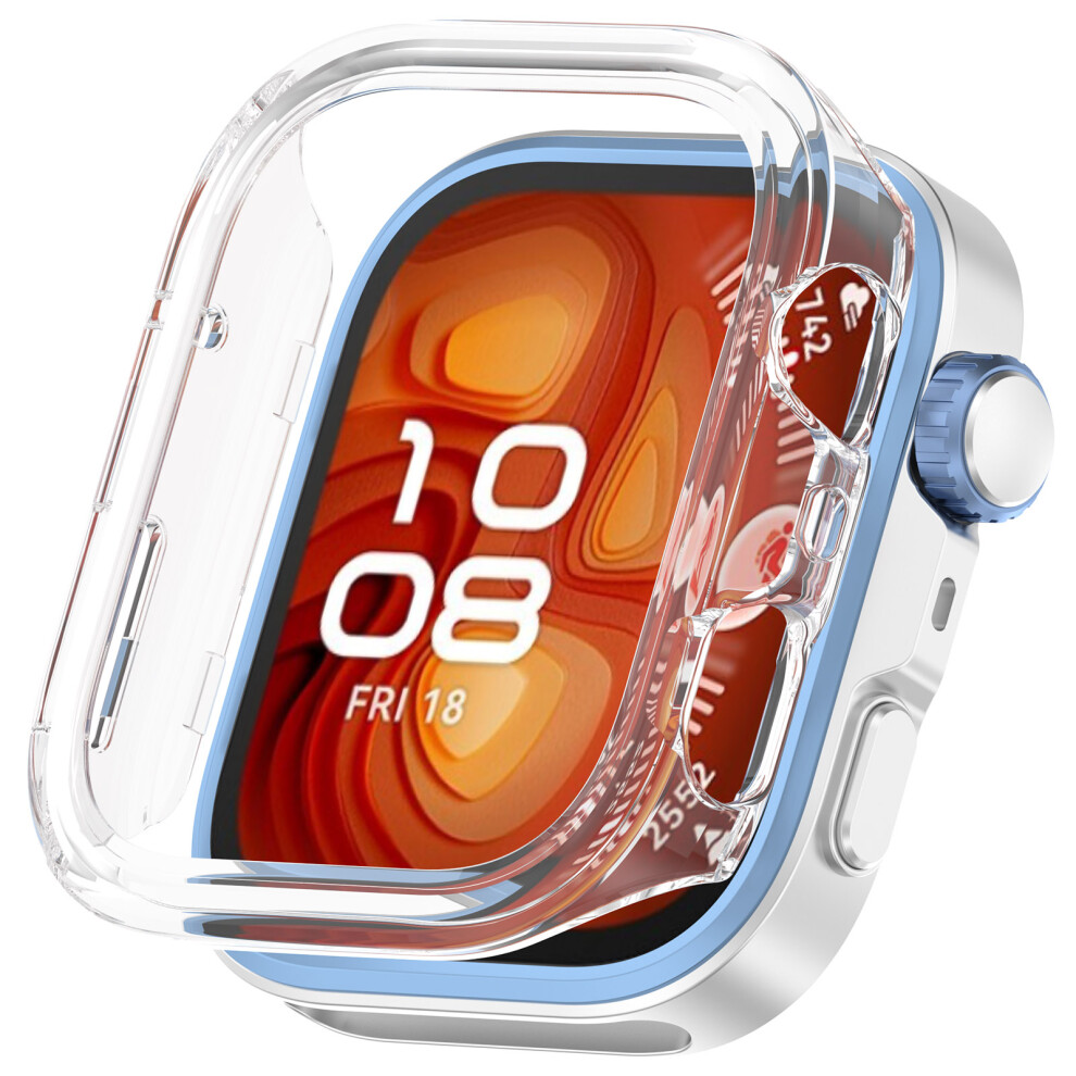 (Transparent) For Huawei Watch Fit 4 Watch Case Half-Wrapped Hollow Hard Pc Protective Cover 6914286690449