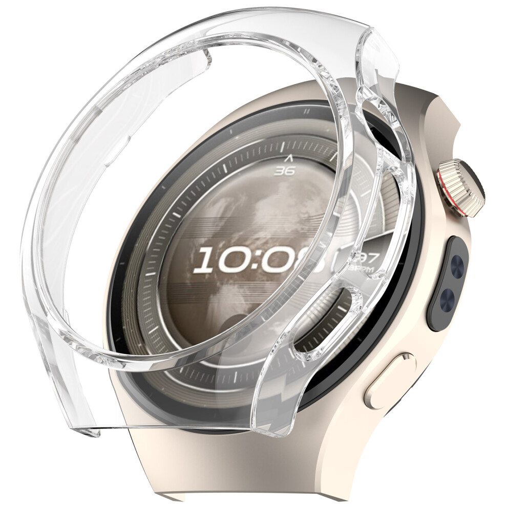 (Transparent) For Huawei Watch 5 46Mm Case Half-Wrapped Hollow Hard Pc Watch Cover 6914280032511
