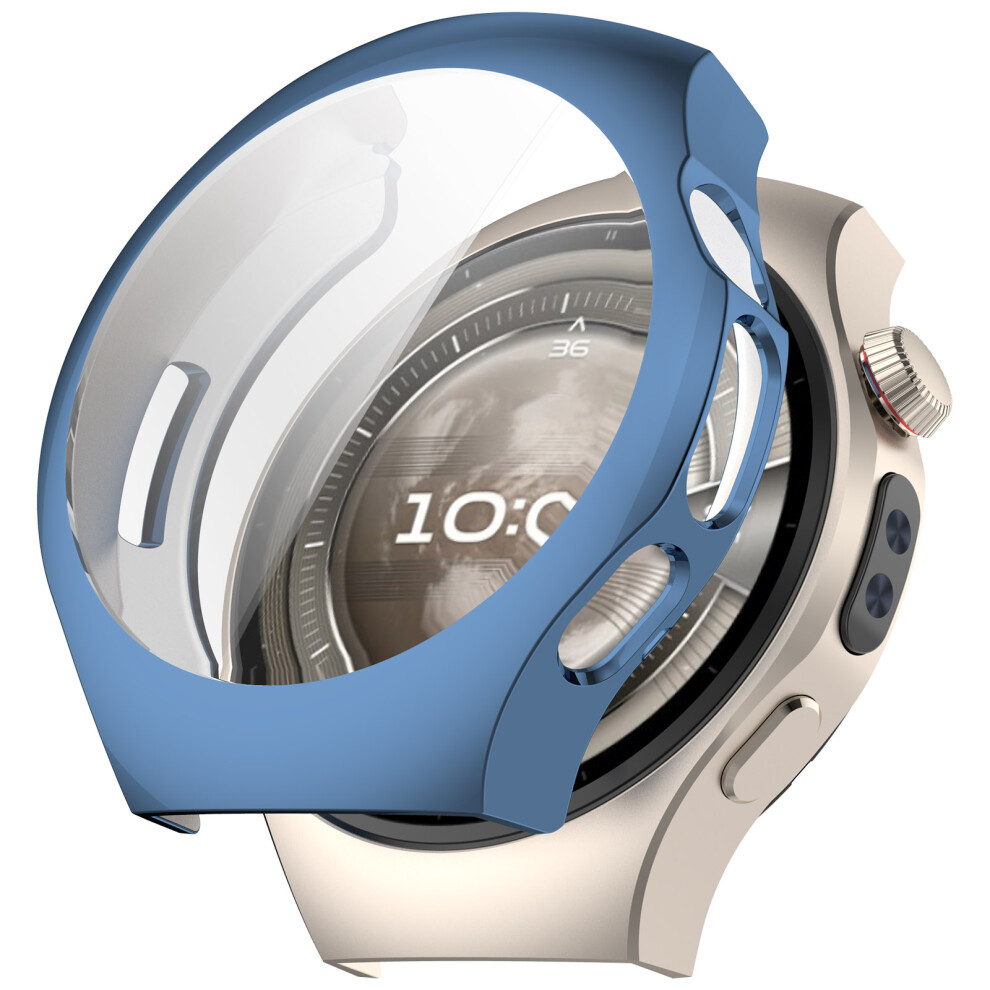 (Blue) For Huawei Watch 5 46Mm Watch Case Full Coverage Flexible Tpu Electroplating Cover Blue 6914287923751