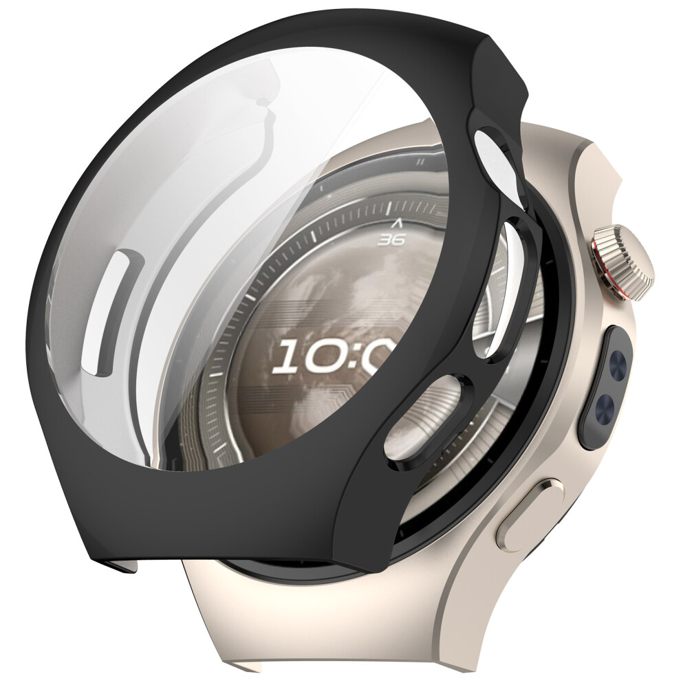(Black) For Huawei Watch 5 46Mm Watch Case Full Coverage Flexible Tpu Electroplating Cover Black 6914286208583