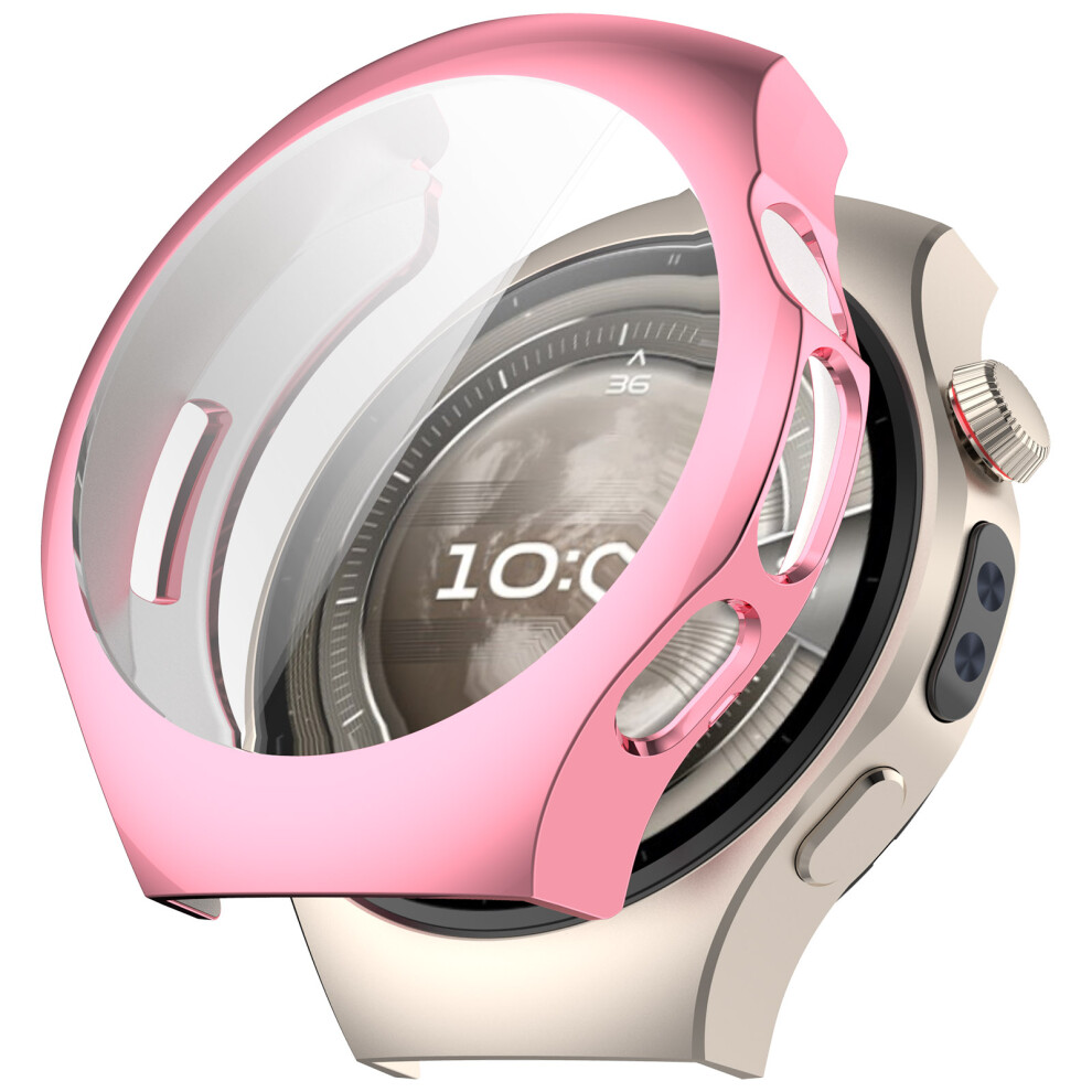 (Pink) For Huawei Watch 5 46Mm Watch Case Full Coverage Flexible Tpu Electroplating Cover Pink 6914283075553