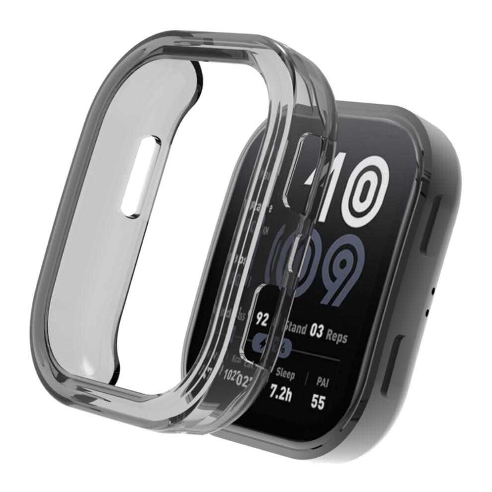 (Transparent ) For Huami Amazfit Bip 6 Protective Watch Case Soft Tpu Hollow Out Cover Black 6914285577017