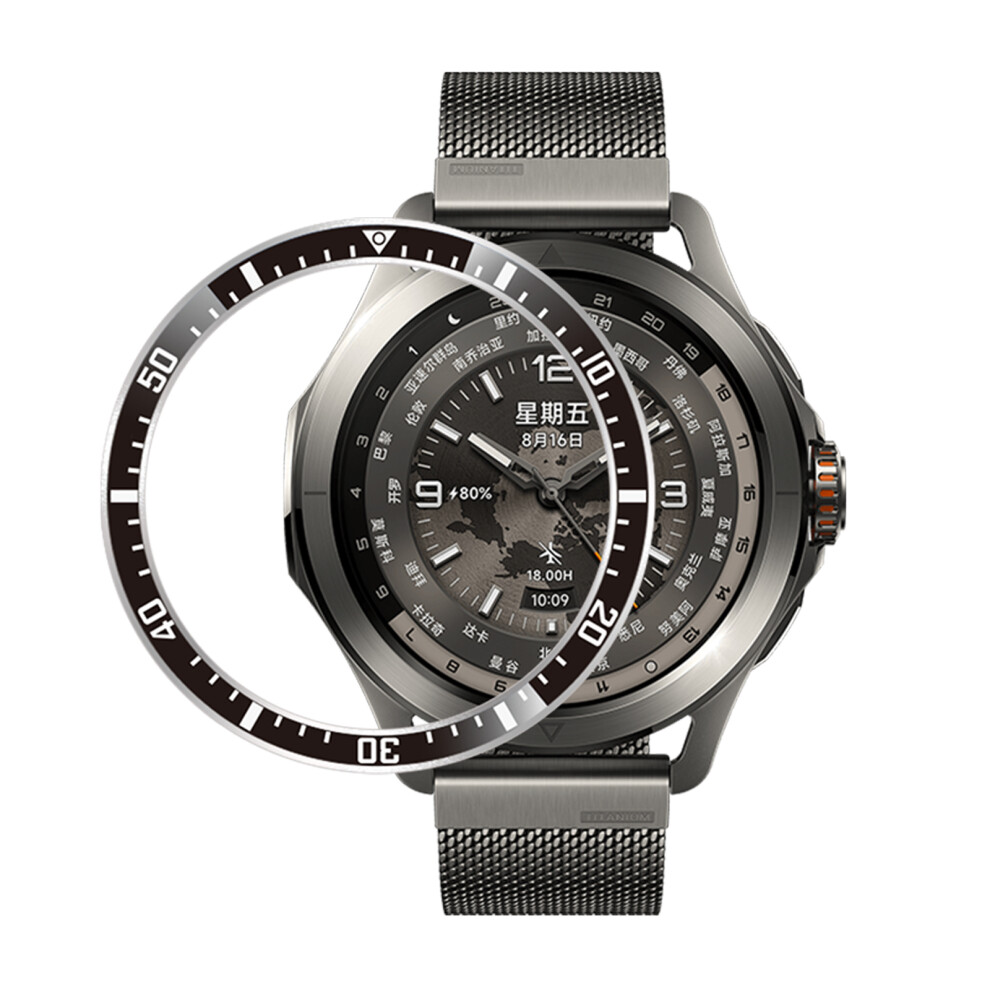 ( / Scale) For Xiaomi Watch S4 / S3 Watch Bezel Scale Design Aluminum Alloy Protective Ring Black/White 6914286430588