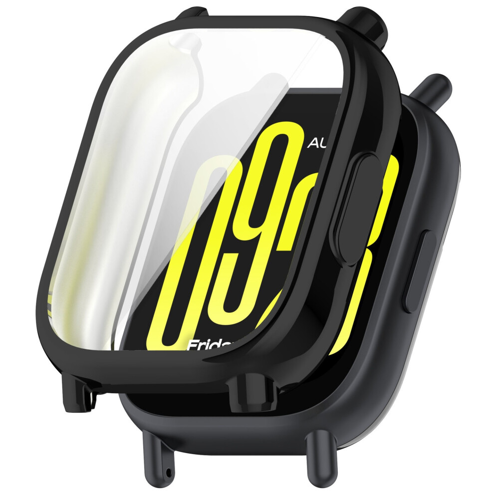(Electroplated ) For Xiaomi Redmi Watch 5 Active Watch Case Full Coverage Tpu Protective Cover Black 6914281498590