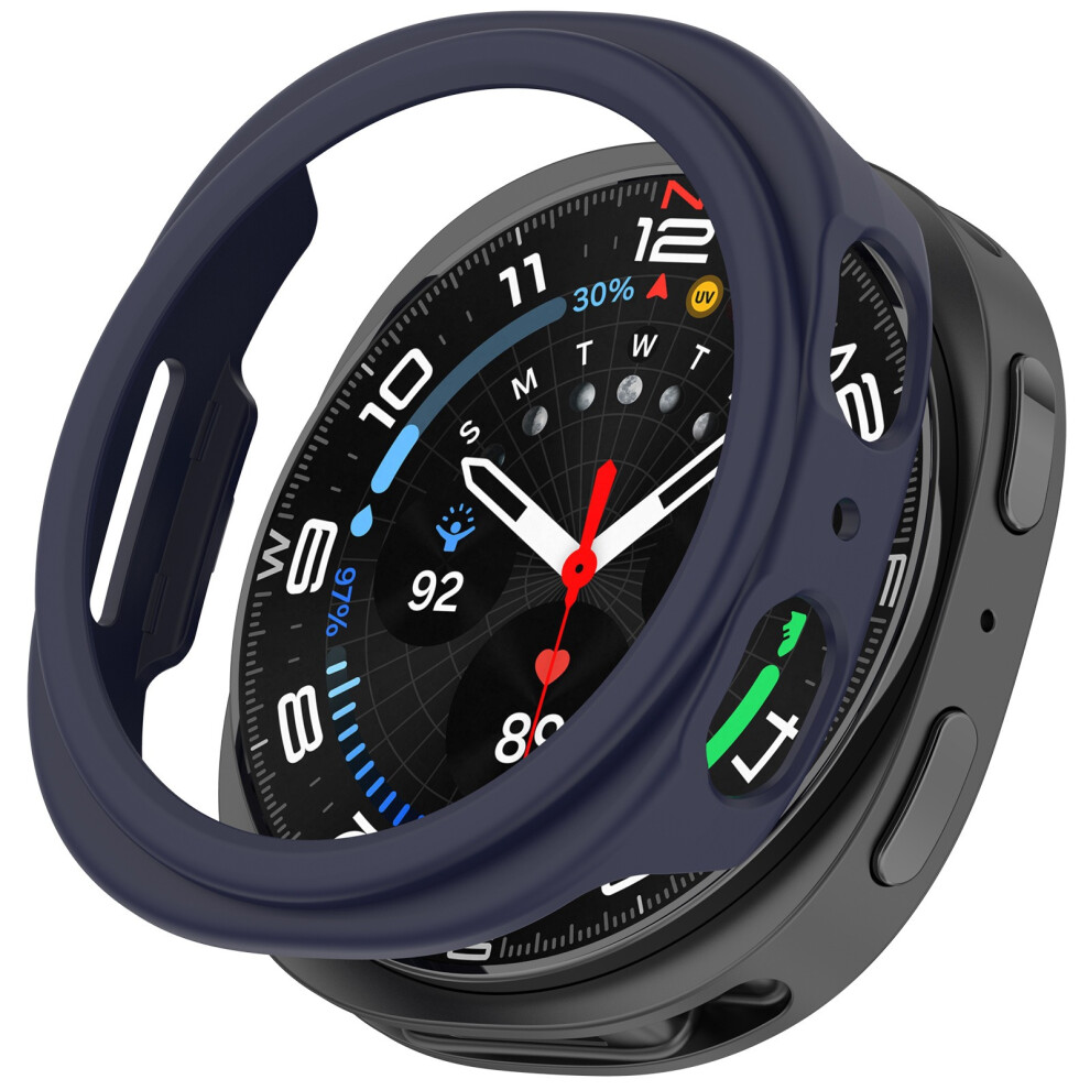 (Midnight ) For Samsung Galaxy Watch8 40Mm Semi-Enclosed Watch Case Pc Protective Frame Blue 6914285332753