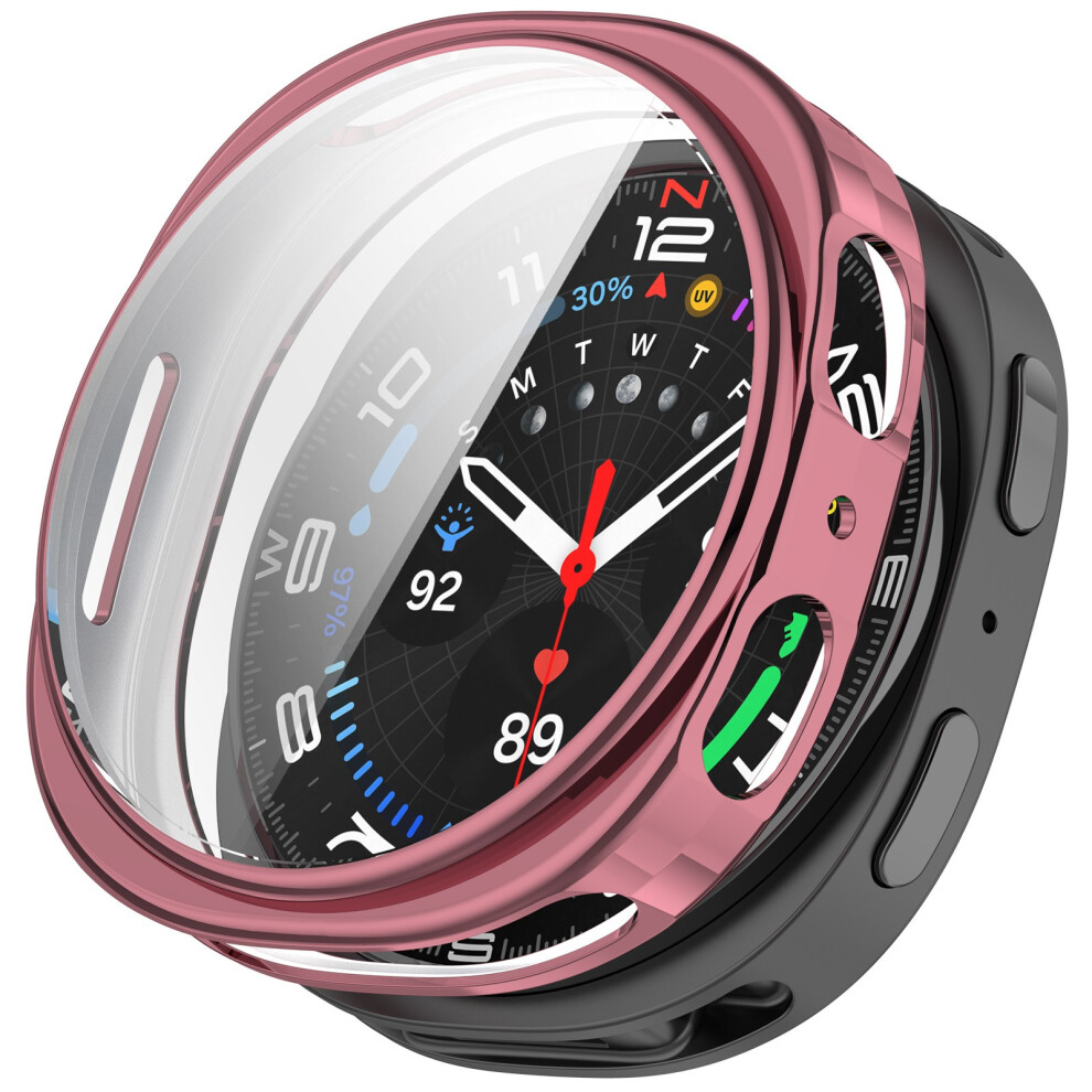 (Electroplating ) For Samsung Galaxy Watch8 44Mm Watch Case Full Protection Scratch Resistant Tpu Cover Pink 6914286777997