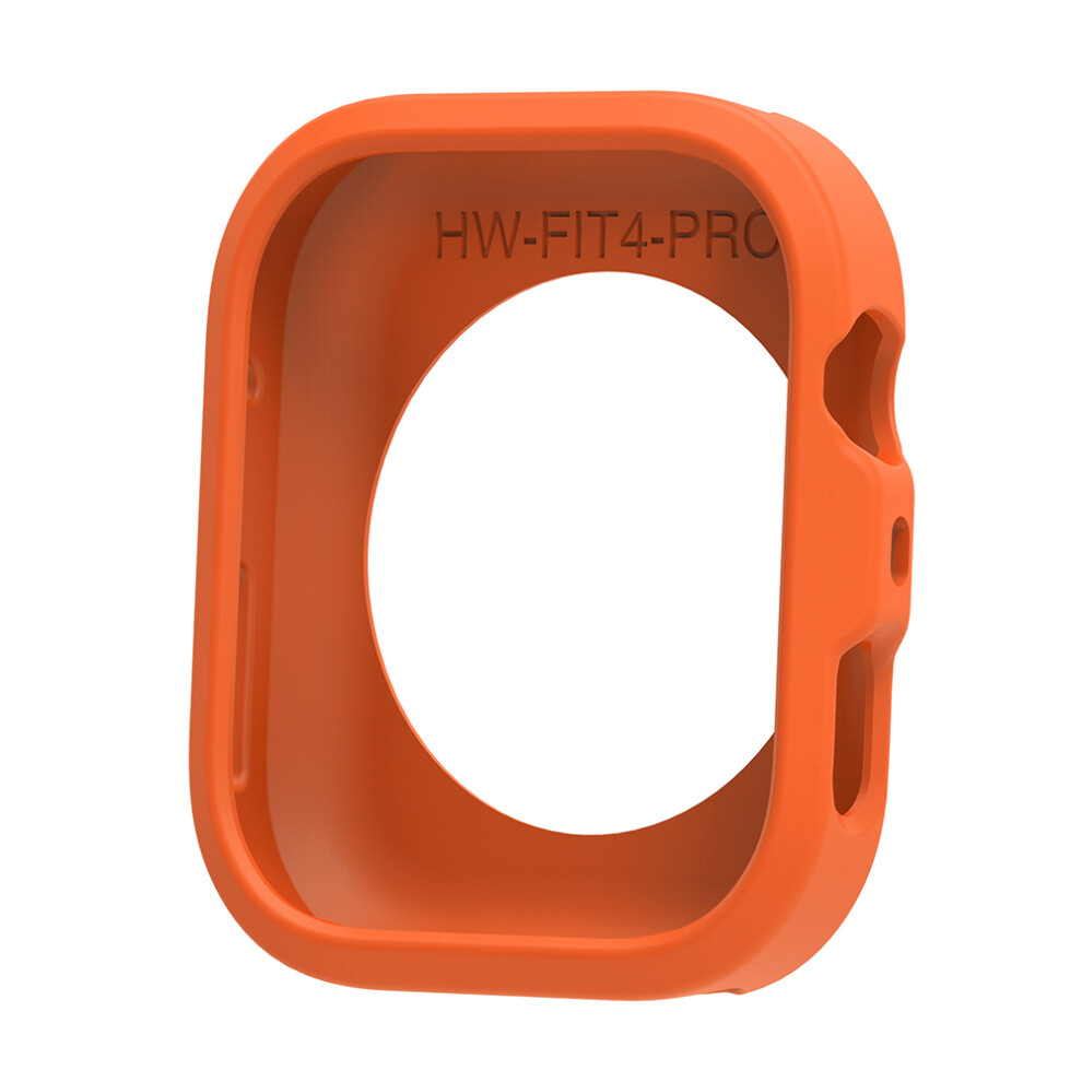 (Orange) For Huawei Watch Fit 4 Pro Silicone Watch Case Shockproof Bumper Frame Orange