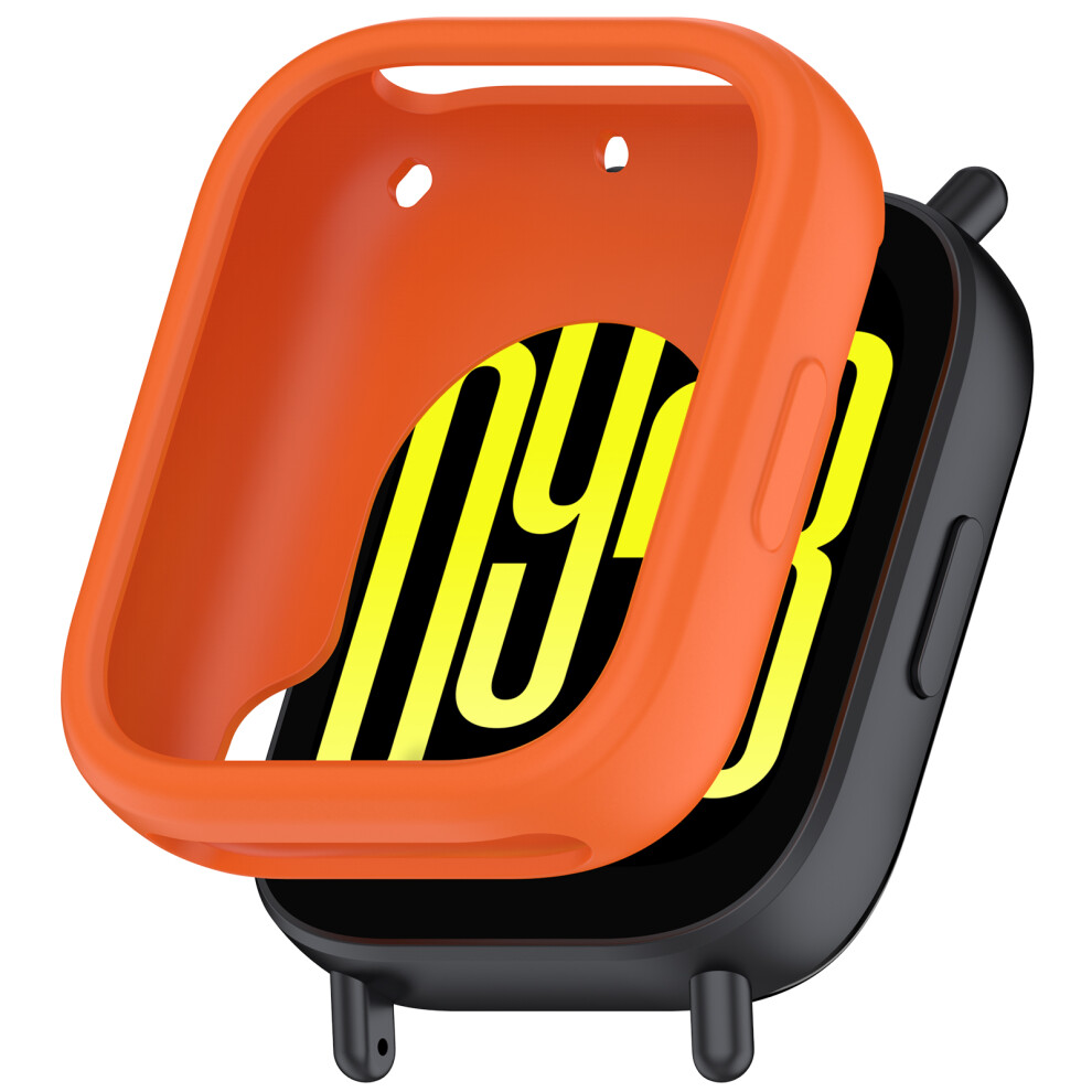 (Orange) For Xiaomi Redmi Watch 5 Active Silicone Watch Case Shockproof Bumper Frame Orange 6914280296296