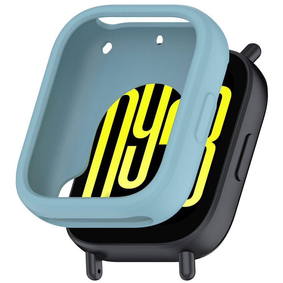 (Blue) For Xiaomi Redmi Watch 5 Active Silicone Watch Case Shockproof Bumper Frame Blue 6914282389545