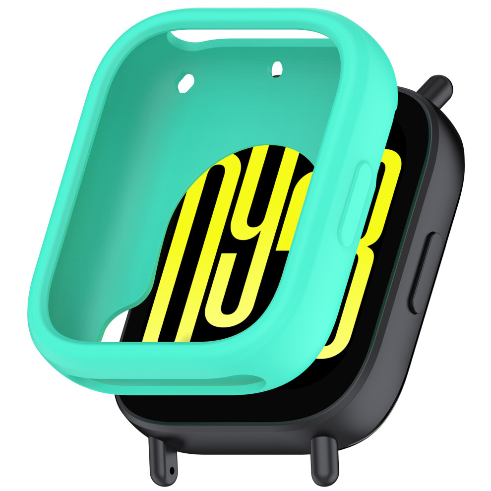 (Teal) For Xiaomi Redmi Watch 5 Active Silicone Watch Case Shockproof Bumper Frame 6914281575048