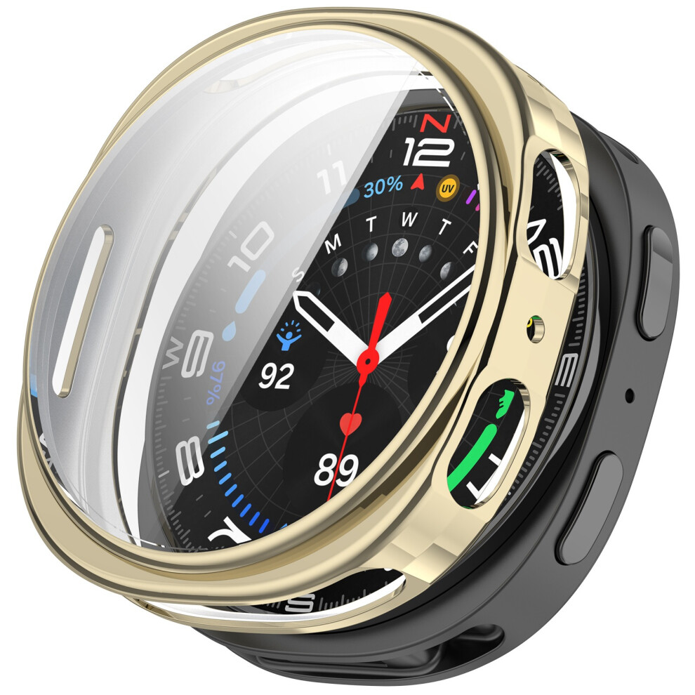 (Electroplating Gold) For Samsung Galaxy Watch8 40Mm Watch Case Full Protection Scratch Resistant Tpu Cover Light/Gold 6914286116451