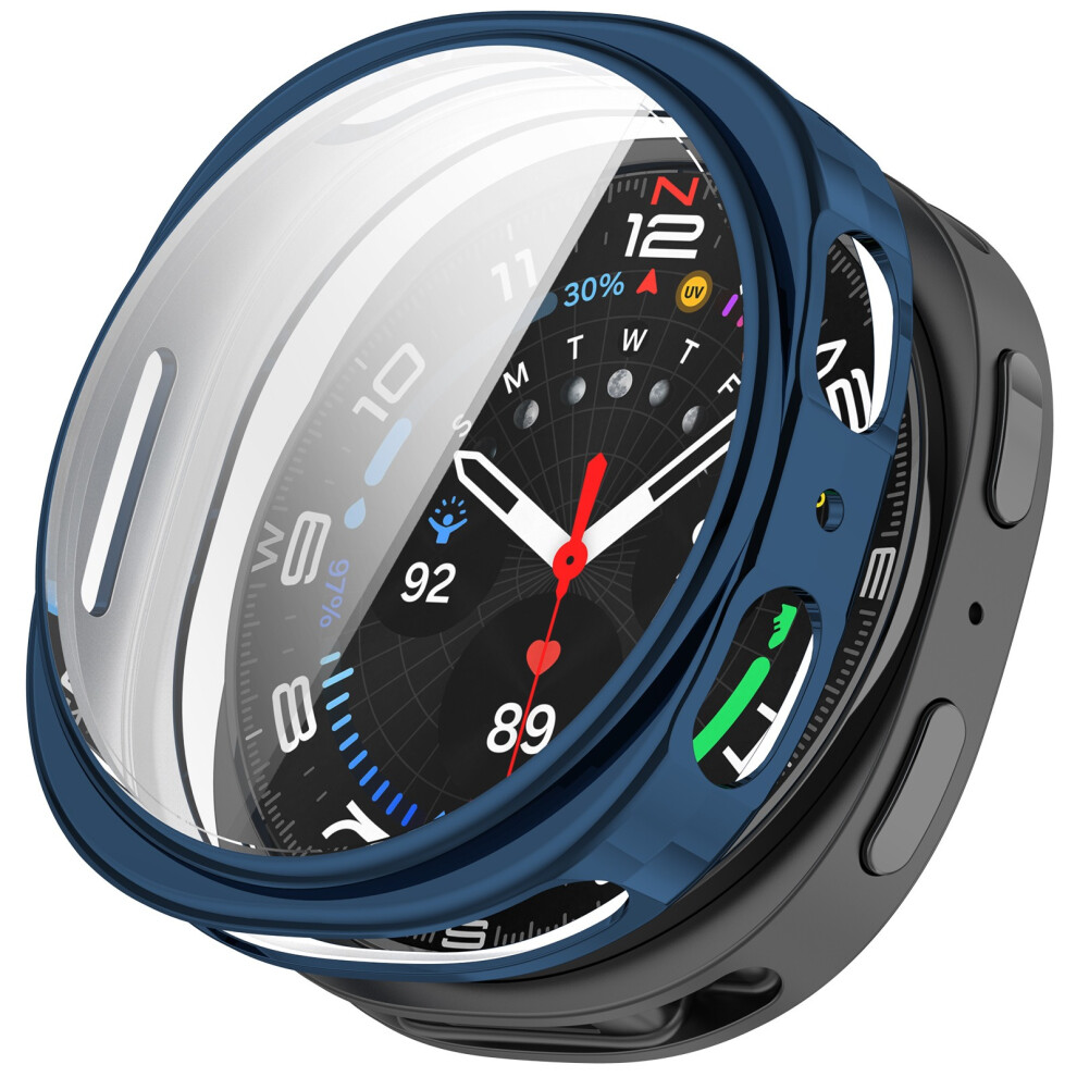 (Electroplating ) For Samsung Galaxy Watch8 40Mm Watch Case Full Protection Scratch Resistant Tpu Cover Blue 6914284684747