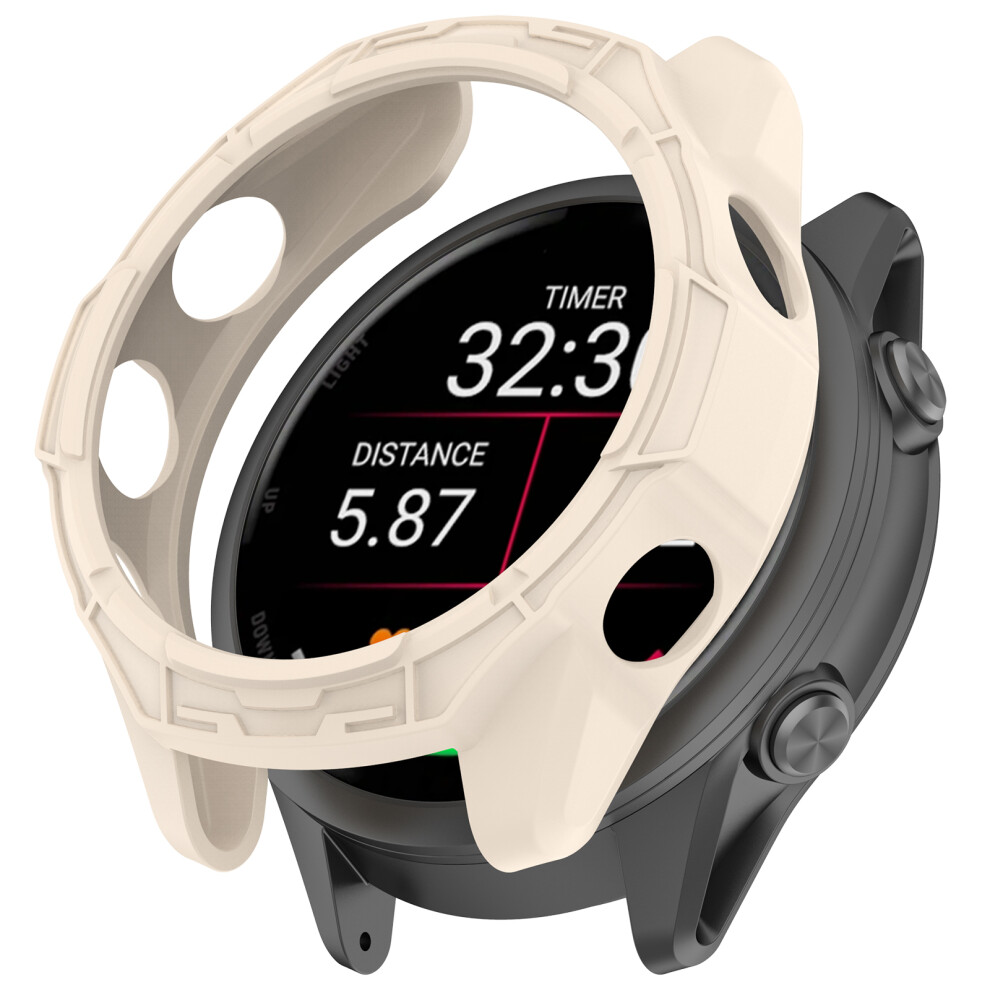 (Starlight) For Garmin Forerunner 570 42Mm Tpu Protective Case Hollow Design Shockproof Watch Cover 6914282501558