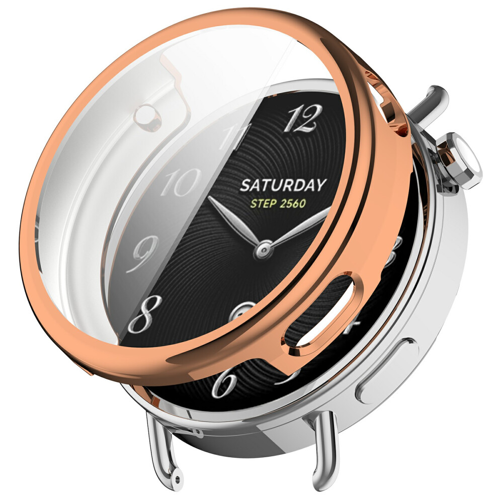 (Rose ) For Xiaomi Watch S4 41Mm Watch Case Full Protection Scratch Resistant Tpu Cover Gold 6914280582382