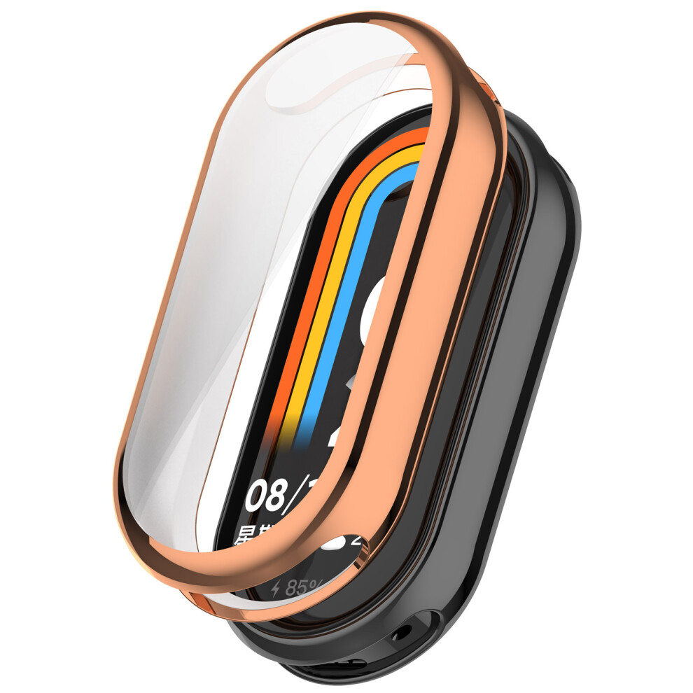 (Electroplating Rose ) For Xiaomi Smart Band 10 / 10 Nfc Watch Case Full Protection Scratch Resistant Tpu Cover Gold 6914289960679