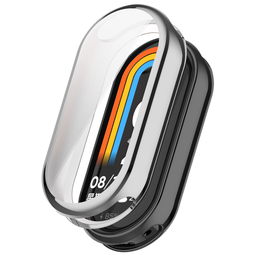 (Electroplating ) For Xiaomi Smart Band 10 / 10 Nfc Watch Case Full Protection Scratch Resistant Tpu Cover Silver 6914288058230