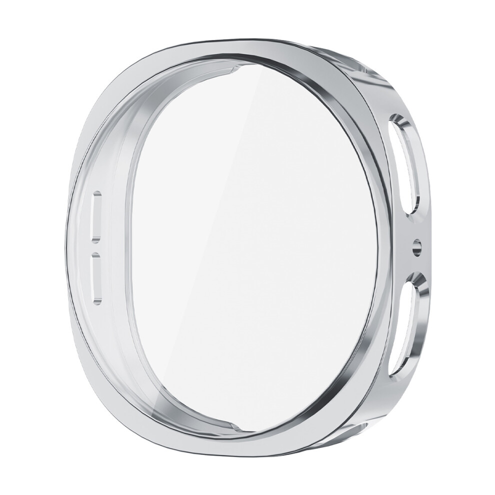 (Silver) For Samsung Galaxy Watch8 44Mm Tpu Watch Case Enkay Hat Prince Electroplating Watch Cover With Screen Protector Silver 6914281051344
