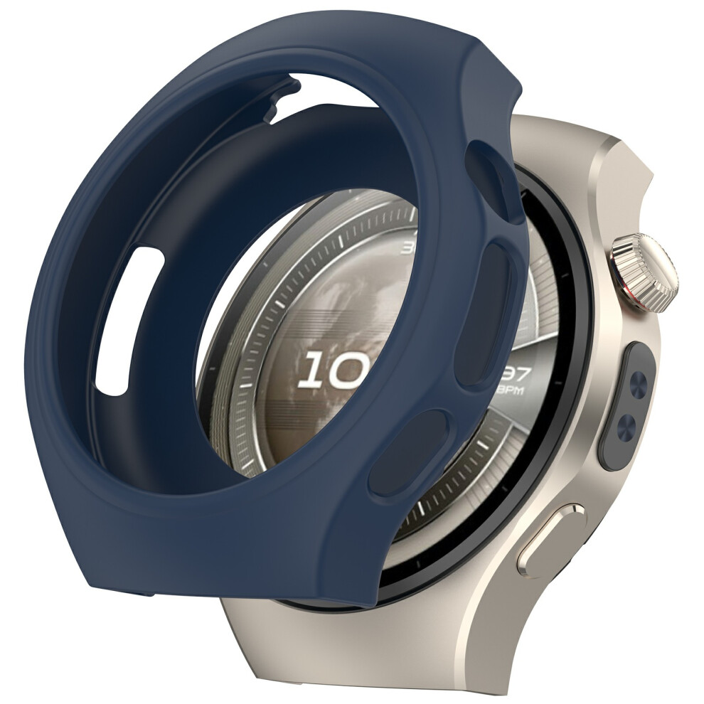 (Midnight ) For Huawei Watch 5 46Mm Watch Case Silicone Shockproof Bumper Frame Blue 6914281458990
