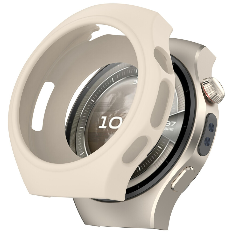 ( White) For Huawei Watch 5 42Mm Watch Case Silicone Shockproof Bumper Frame Ivory/White 6914286312723