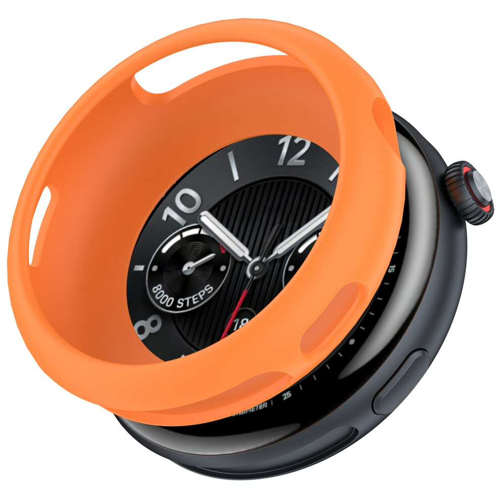 (Orange) For Vivo Watch 5 / 5 Esim / Iqoo Watch 5 Watch Case Soft Silicone Hollow Watch Frame Cover Orange 6914283916221