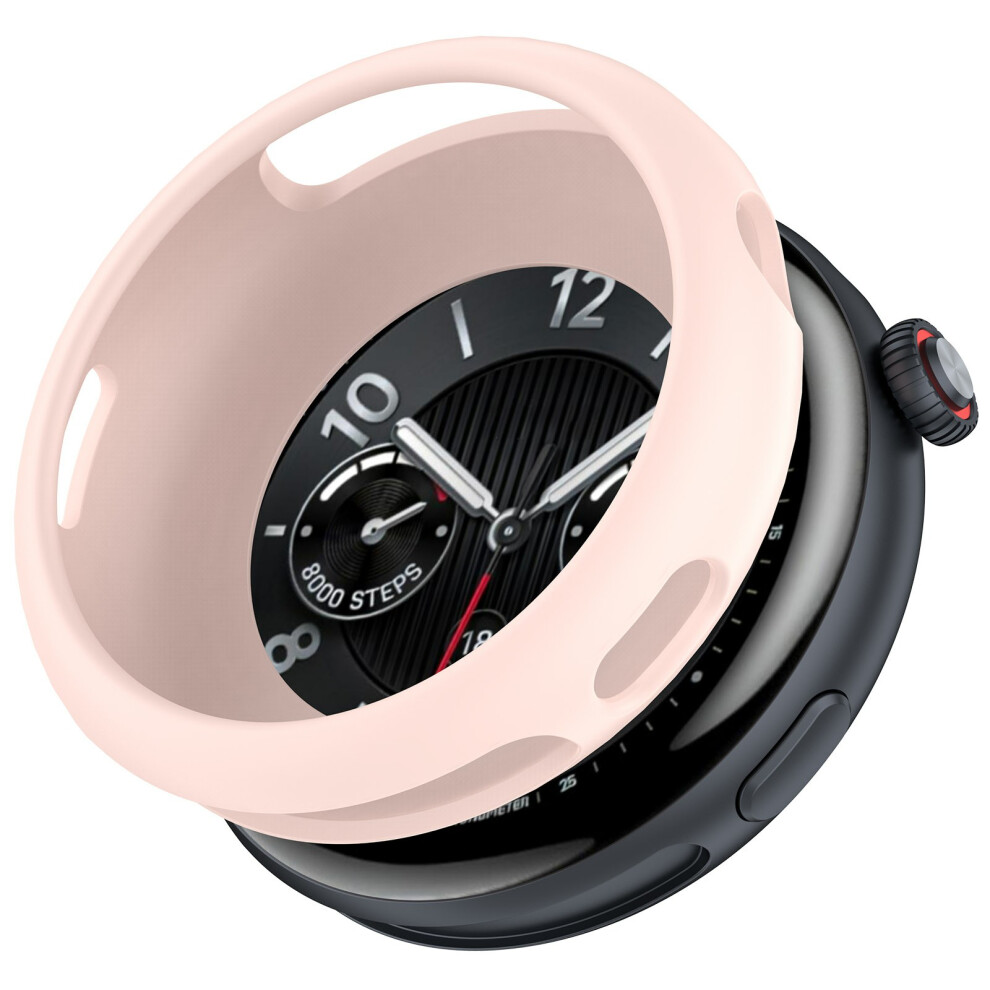 (Pink) For Vivo Watch 5 / 5 Esim / Iqoo Watch 5 Watch Case Soft Silicone Hollow Watch Frame Cover Pink 6914282078142