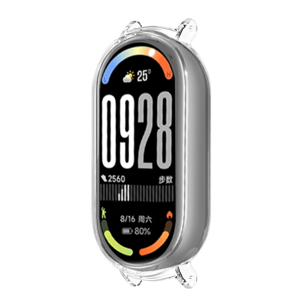 (Transparent) For Xiaomi Smart Band 10 Ceramic Watch Case Hollow Pc Watch Protective Cover 6914287766662
