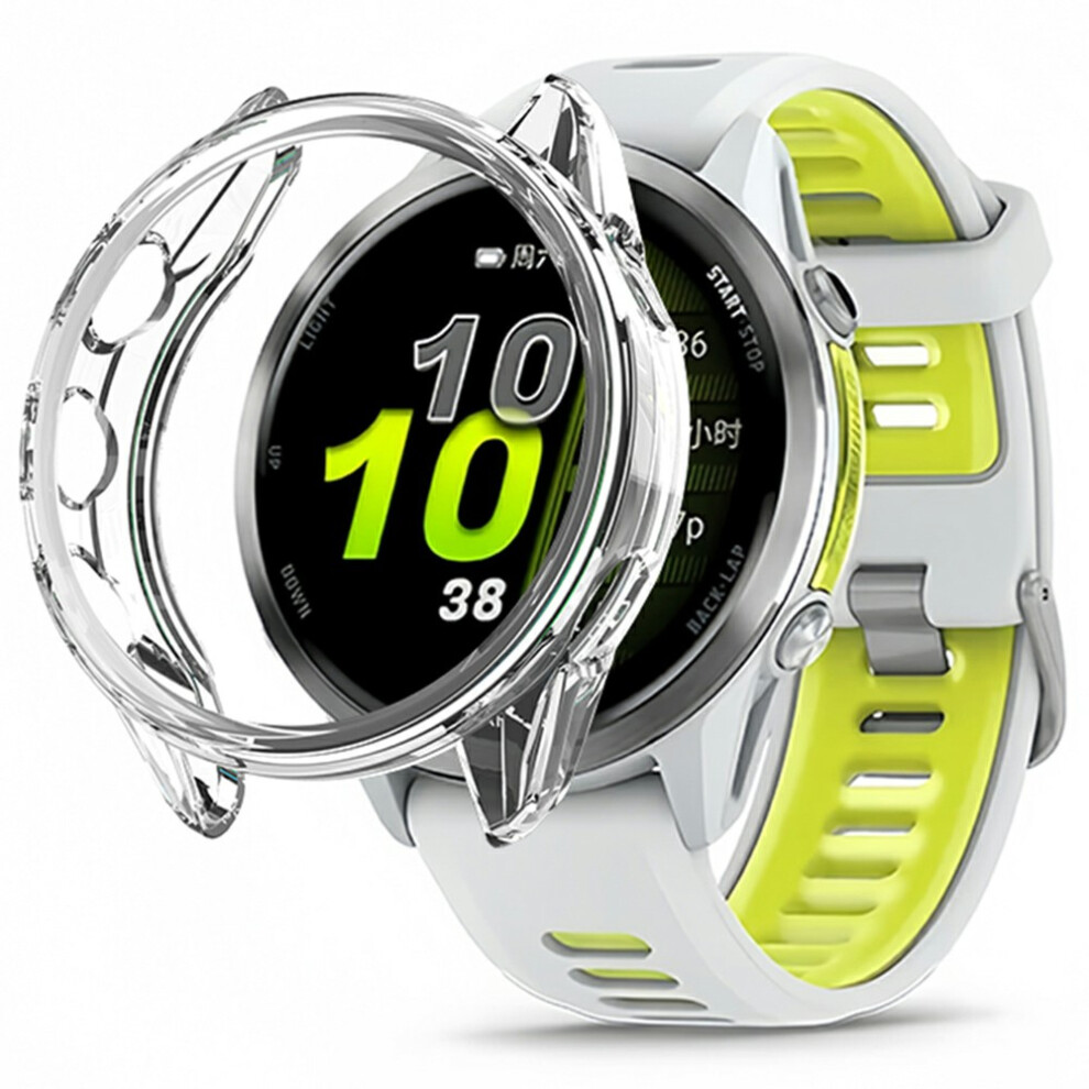 (Transparent) For Garmin Forerunner 970 47Mm Protective Watch Case Tpu Hollow Cover 6914286716927