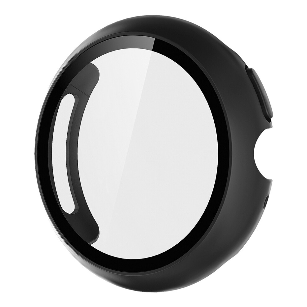 (Black) For Google Pixel Watch 4 45Mm Hard Pc Watch Protective Case With Tempered Glass Film Black 6914280439846