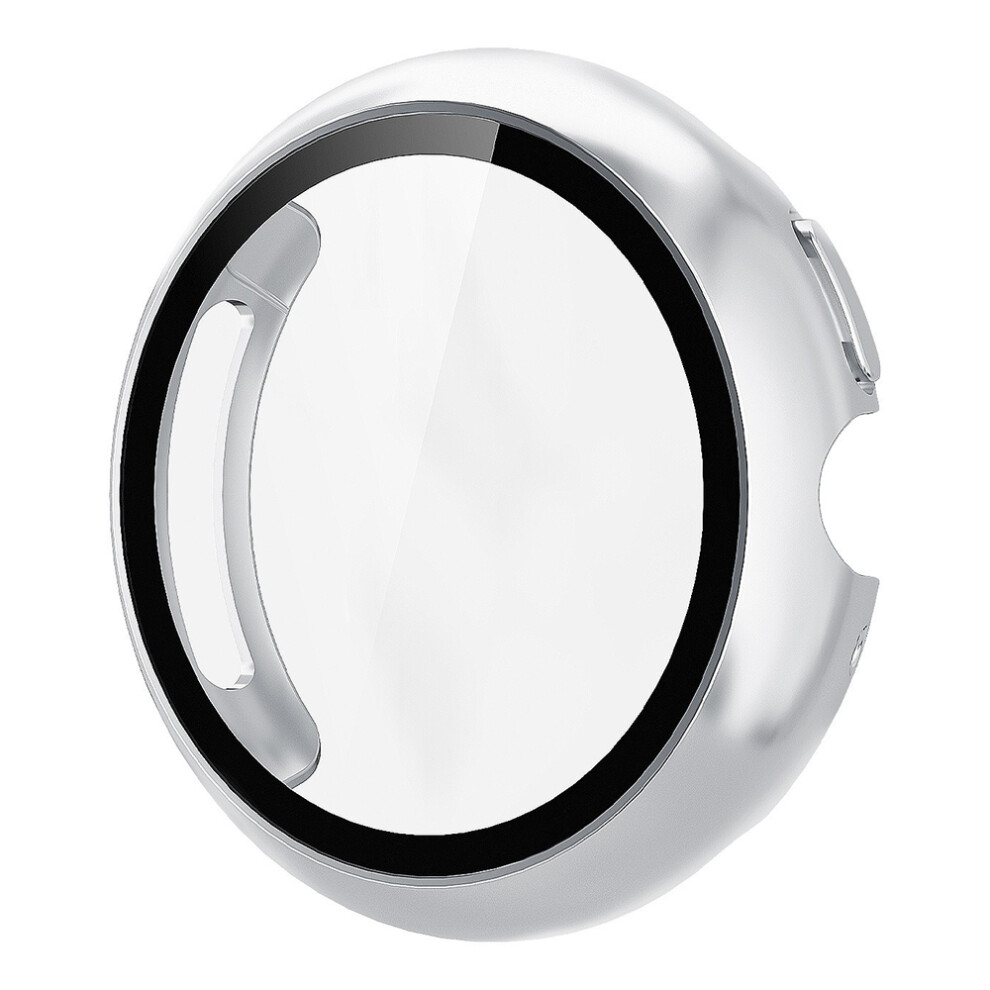 (Silver) For Google Pixel Watch 4 41Mm Hard Pc Watch Protective Case With Tempered Glass Film Silver 6914280779782