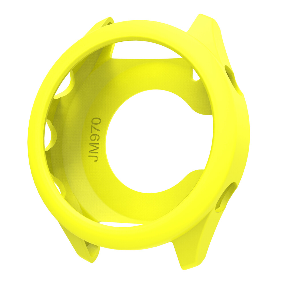 (Yellow) For Garmin Forerunner 970 Watch Case Soft Silicone Hollow Watch Frame Cover Yellow 6914283372713