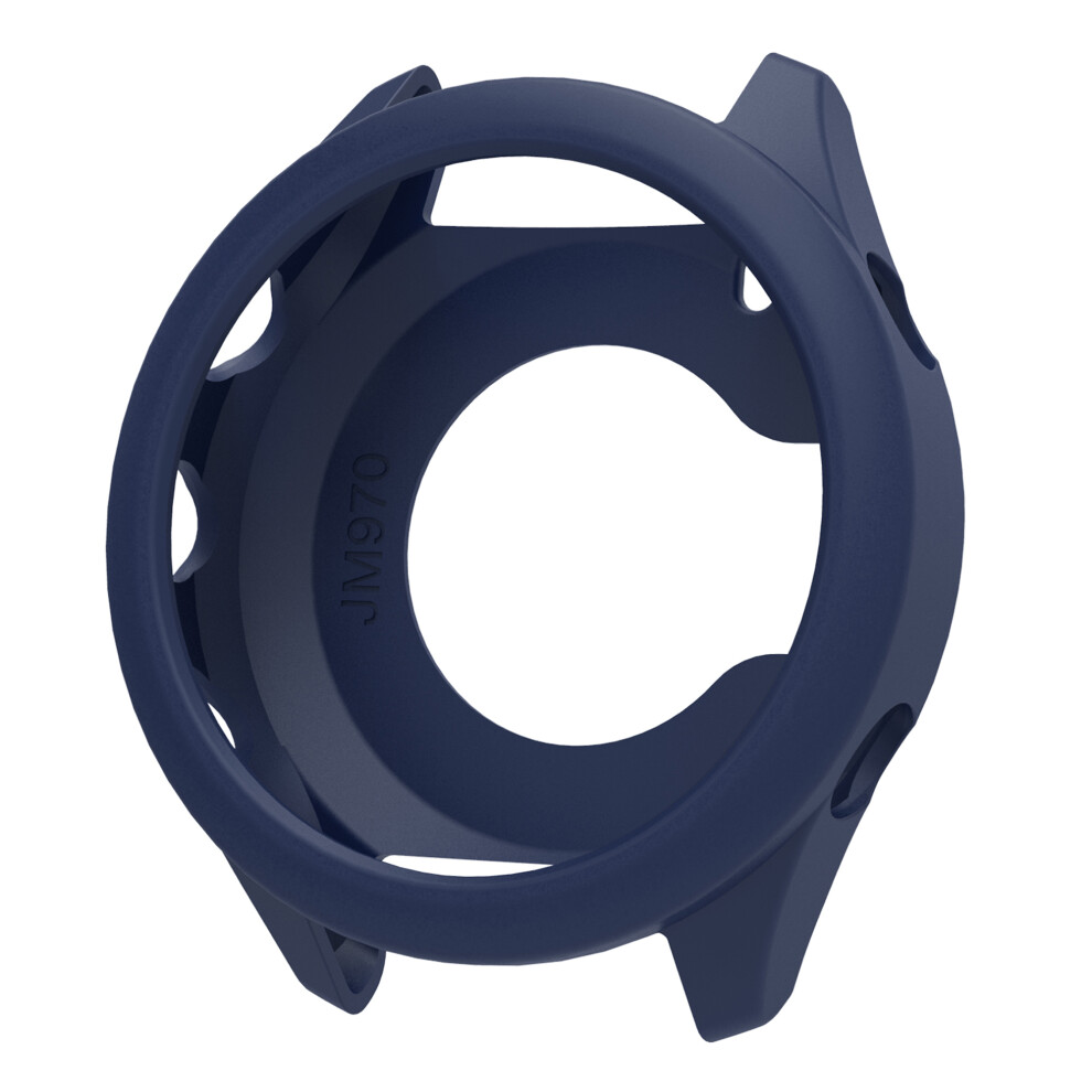 (Navy ) For Garmin Forerunner 970 Watch Case Soft Silicone Hollow Watch Frame Cover Blue 6914282249993